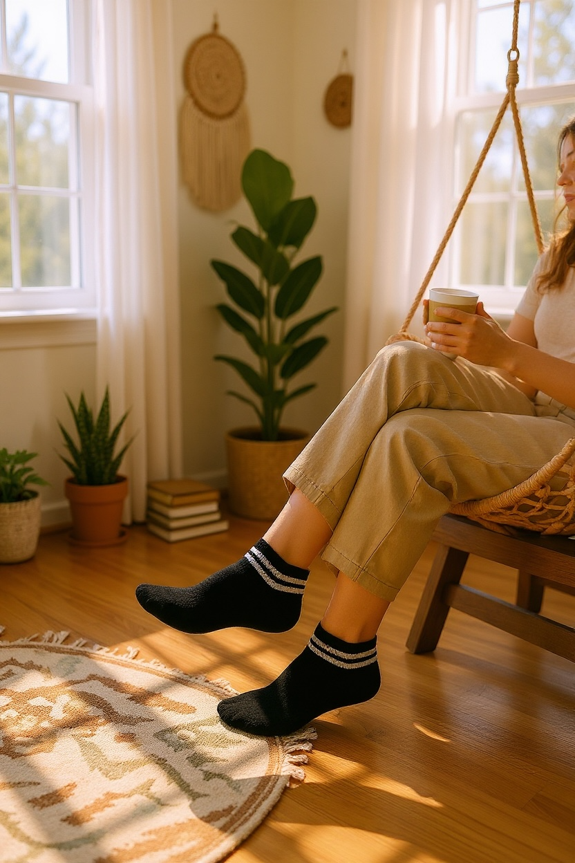 Dualstripe Kadın Ve Erkek Çorap Koleksiyonu | Pamuklu, Çizgili ve Rahat Günlük Modeller