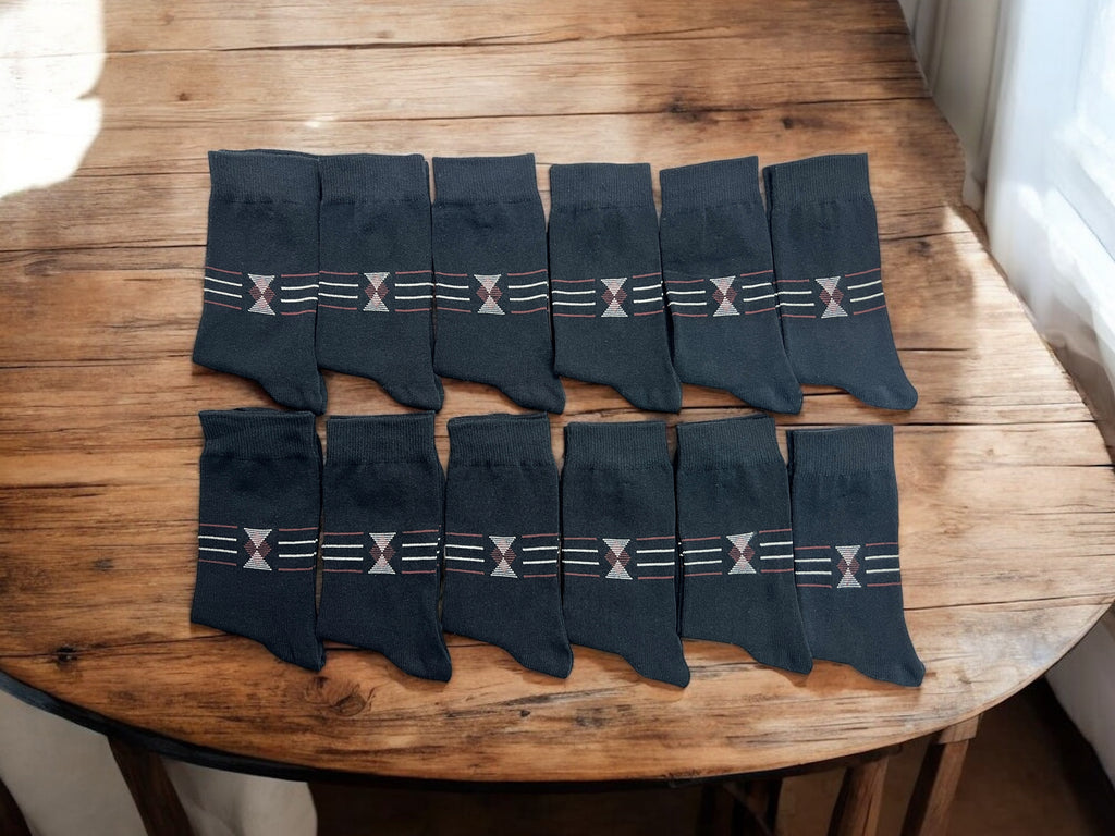 Erkek 6’lı Pamuklu Lacivert Soket Çorap Seti