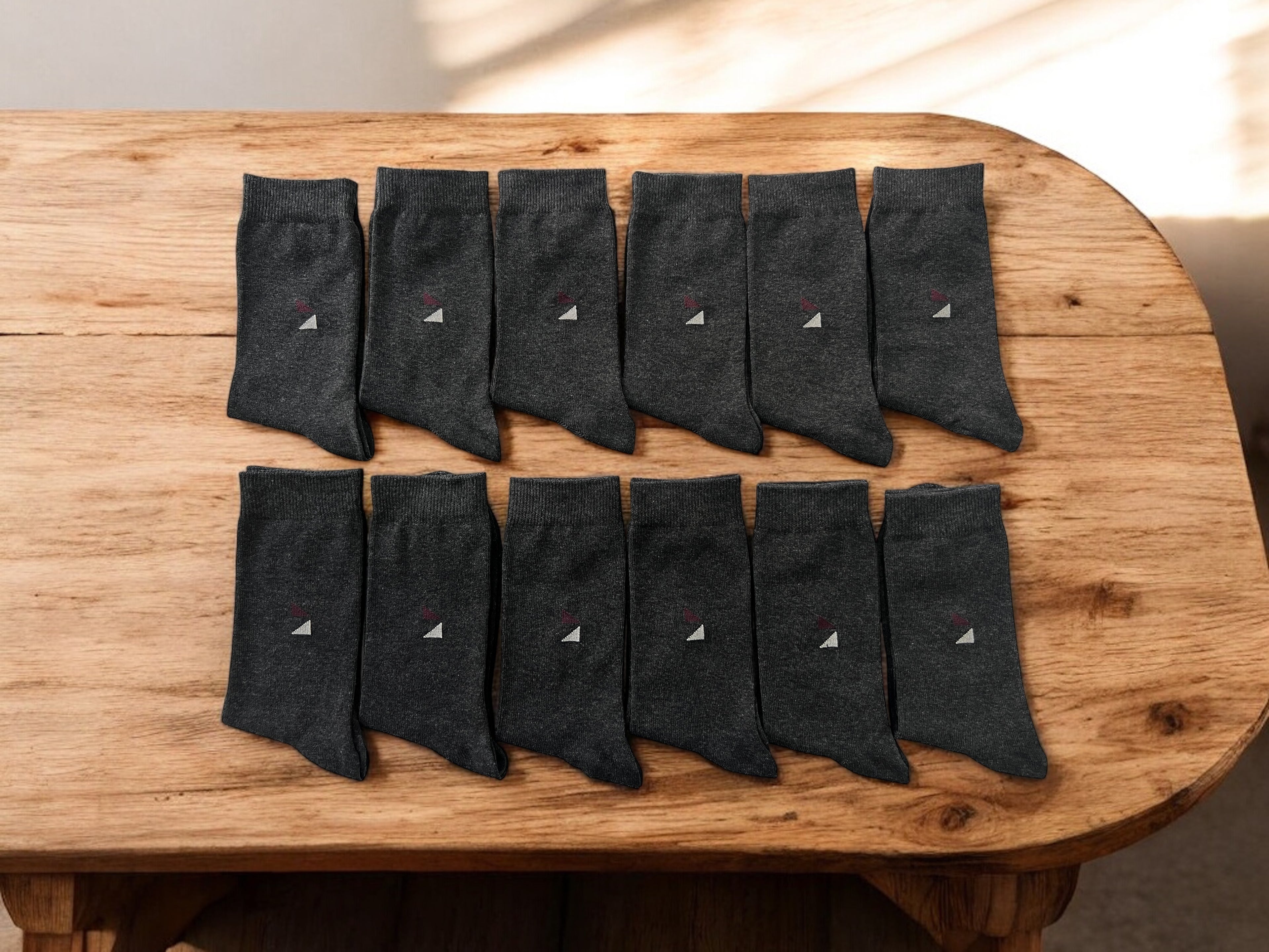 Erkek 6’lı Pamuklu Füme Soket Çorap Seti