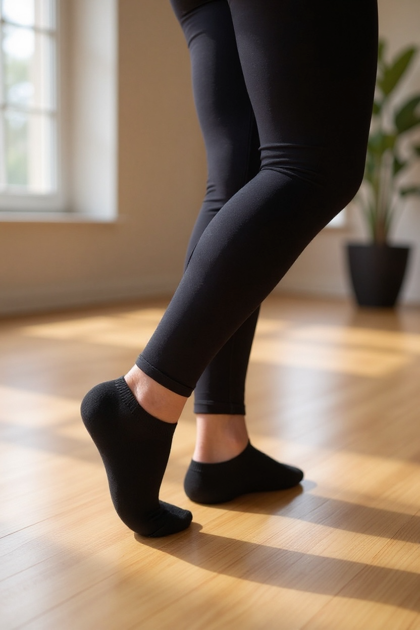 Kadın Erkek 8’li Pamuklu Düz Siyah Patik Çorap Seti Rahat Nefes Alan